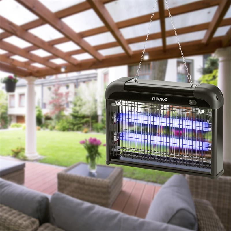 DURAMAXX Mosquito Ex 4000, 2 x 10W, čierny, elektrický hubič hmyzu, elektrická mriežka, pasca, 50 m2 – Obrázok 2