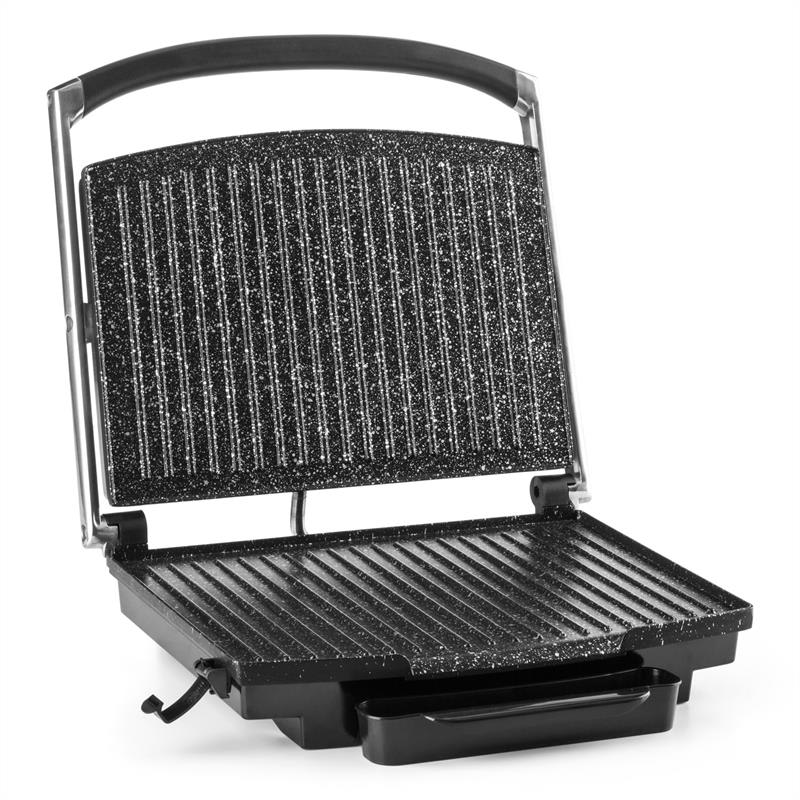 Klarstein Edelstein, multifunkčný kontaktný gril, panini gril, 2000 W, 240 °C, čierna nerezová oceľ – Obrázok 2