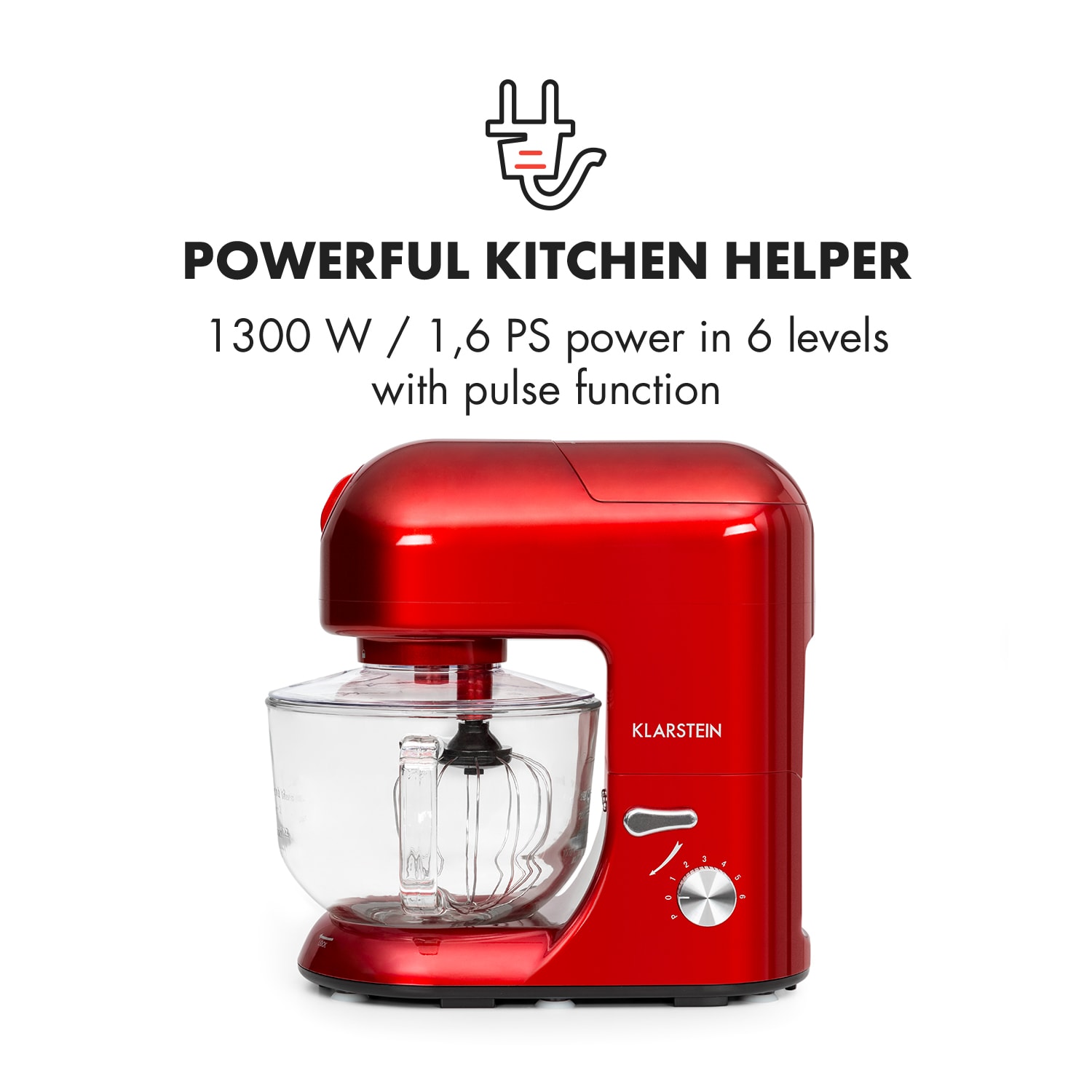 Klarstein Lucia Rossa 2G kuchynský robot, mixér, mlynček na mäso, 1800W, BPA-free – Obrázok 3