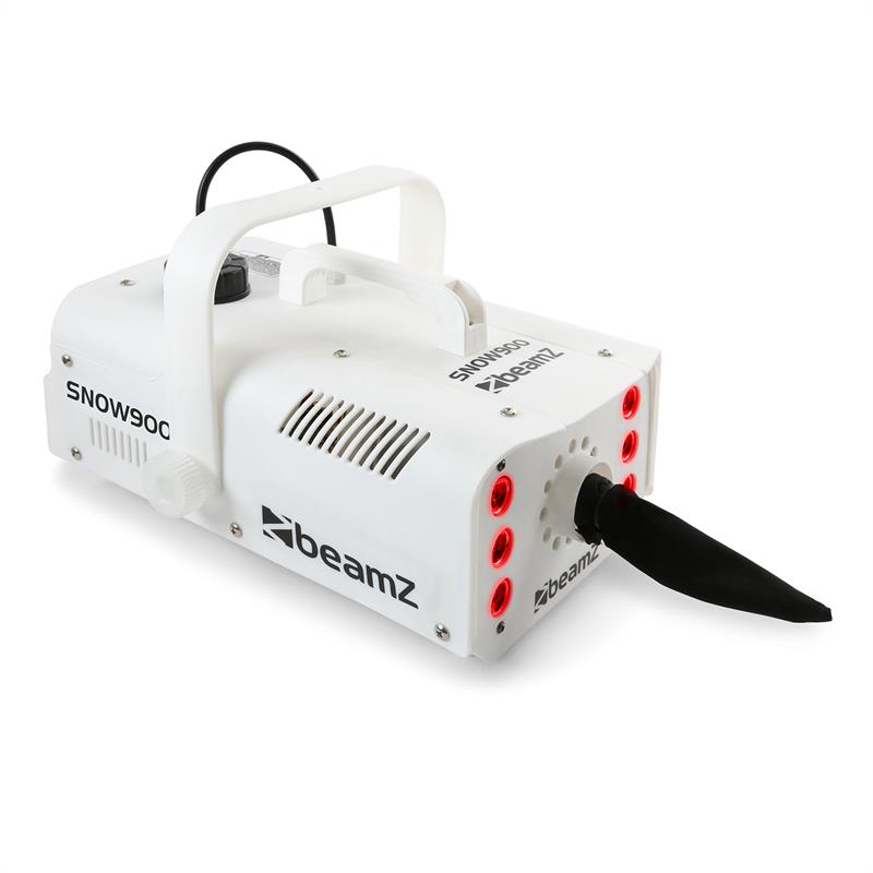 Beamz SNOW 900 LED, 900 W, biely, snehostroj s LED svetlami 3 v 1, 1 l nádrž, diaľkové ovládanie