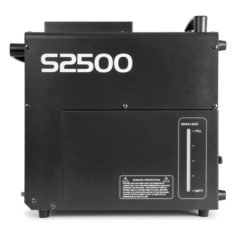 Beamz S2500 výrobník hmly 2500W 24x10W 4-in1-LEDs DMX 3,5L nádrž – Obrázok 2