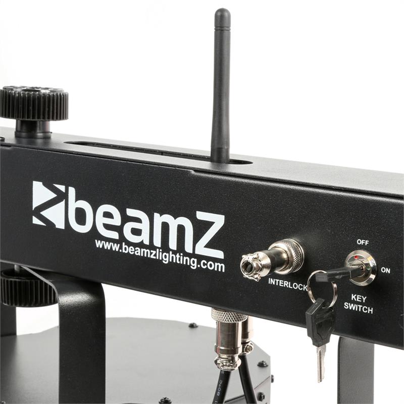 Beamz ShowBar 2x PAR 2x Butterfly R/G-Laser vrátane pedálového spínača a diaľkového ovládania – Obrázok 4