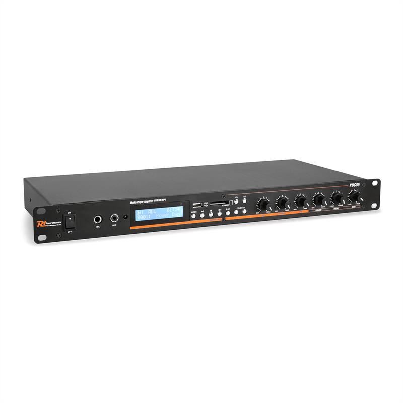 Power Dynamics PDC85, 19“ mediálny prehrávač so zosilňovačom, bluetooth, FM/USB/SD/MMC