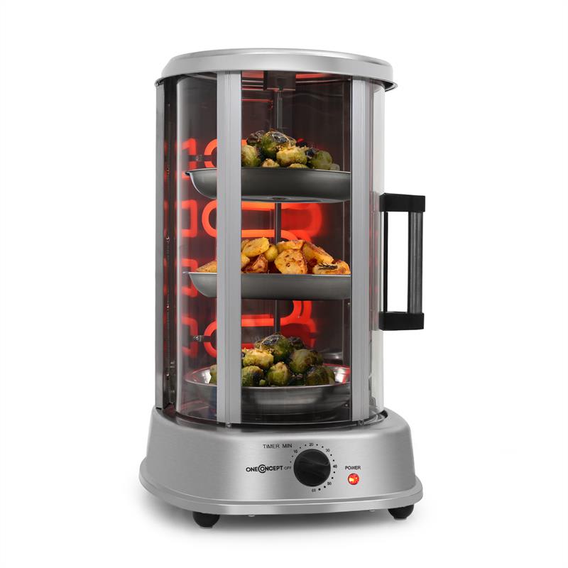 OneConcept Food Tray, grilovacia miska, 2 kusy, príslušenstvo pre gril Kebab Master Pro, nerezová oceľ – Obrázok 2