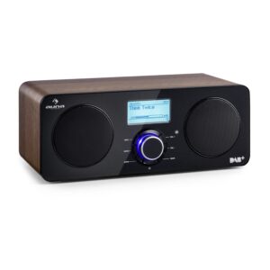 Auna Worldwide Stereo internetové rádio Spotify Connect App Control vlašský orech