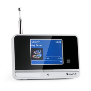 Internetový rádiový adaptér auna iAdapt 320, WLAN, DAB/DAB+, FM/AM, TFT displej, biely