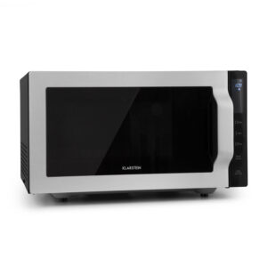 Klarstein Brilliance Roomy, mikrovlnná rúra, 900 W, 25 l, 6 výkonnostných úrovní, gril, strieborná