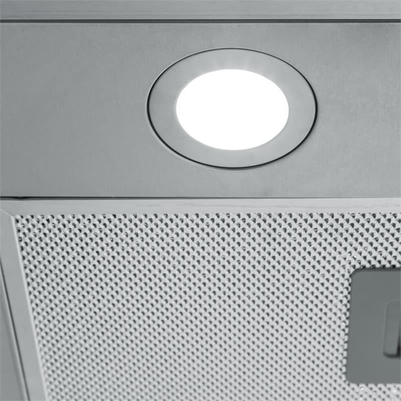 Klarstein Karree, digestor, 60 cm, nástenný, 640 m³/h, LED, nehrdzavejúca oceľ, sklo, biely – Obrázok 5