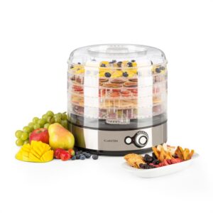 Klarstein Fruitower M sušička ovocia, 35-70°C, 5 poličiek, 200-240W, ušľachtilá oceľ