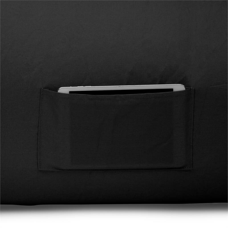 Blumfeldt Airlounge, nafukovacia sedačka, 90 x 80 x 150 cm, ruksak, prateľná, polyester, čierna – Obrázok 4