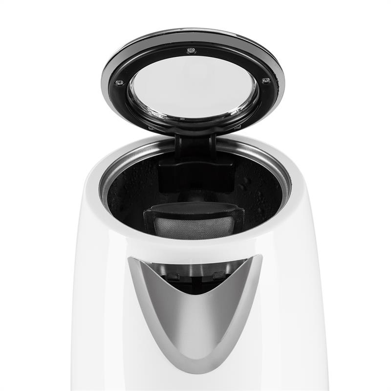 Klarstein Gulliver rýchlovarná kanvica, 2200W; 1,7l; funkcia udržiavania teploty, biela farba – Obrázok 5