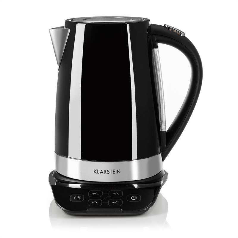 Klarstein Gulliver rýchlovarná kanvica, 2200W; 1,7l; funkcia udržiavania teploty, čierna farba – Obrázok 3