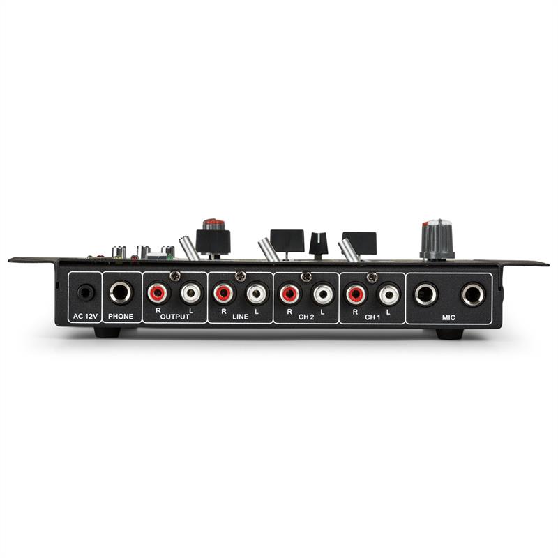 Auna Pro DJ-21 DJ-mixér mixážny pult, USB, čierna farba – Obrázok 3