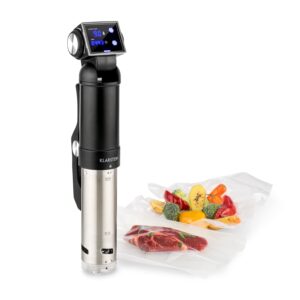 Klarstein Quickstick Pro, sous-vide cirkulátor, pumpa, technológia 3D Streamline Heating, 0-90 °C, čierna