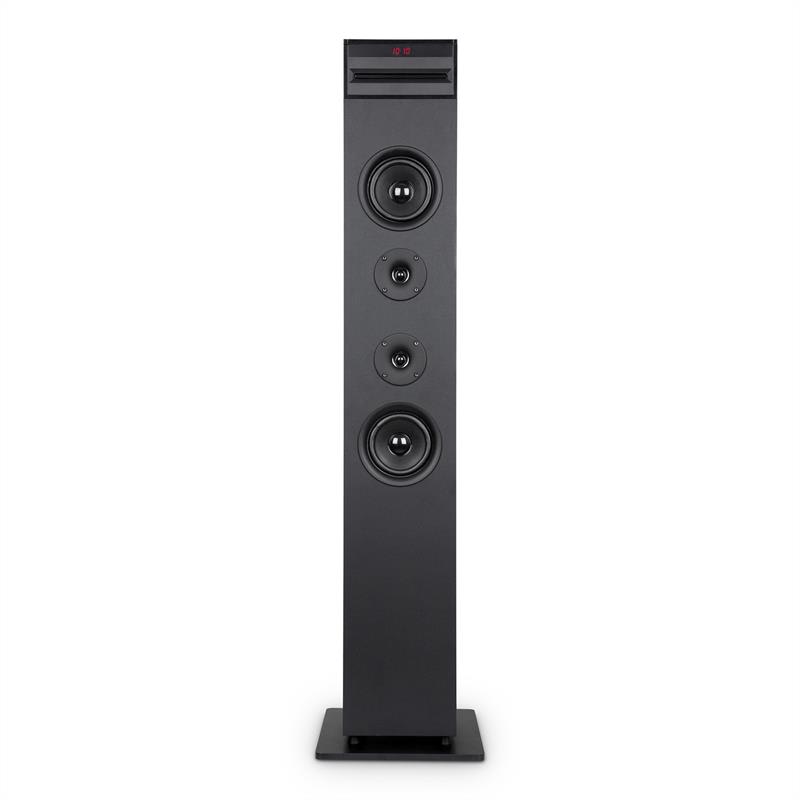 Auna Karaboom CD karaoke zariadenie, bluetooth, MP3, USB nabíjačka, mikrofón, diaľkové ovládanie, čierna farba – Obrázok 2