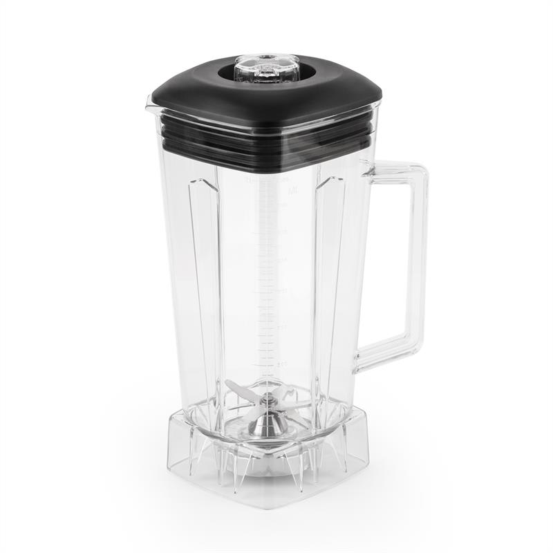 Klarstein Herakles Jar nádoba na mixovanie, plast, priehľadná, BPA-free, čierna farba – Obrázok 2