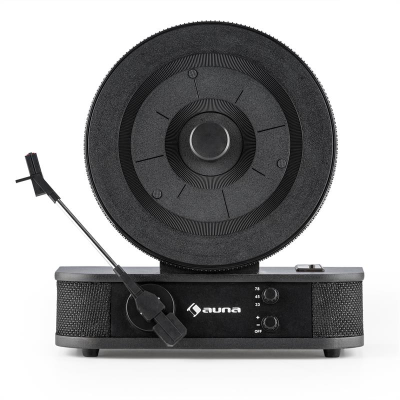 Auna Verticalo S, retro gramofón, vertikálny platňový tanier, USB, čierny – Obrázok 4