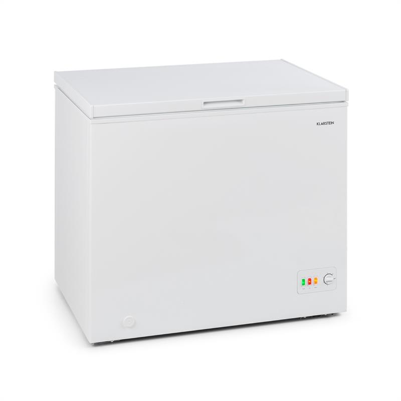 Klarstein Iceblokk 200, truhlicová mraznička, mraziaci box, A++, 200 litrov, 2 závesné koše, kolieska, biela – Obrázok 2