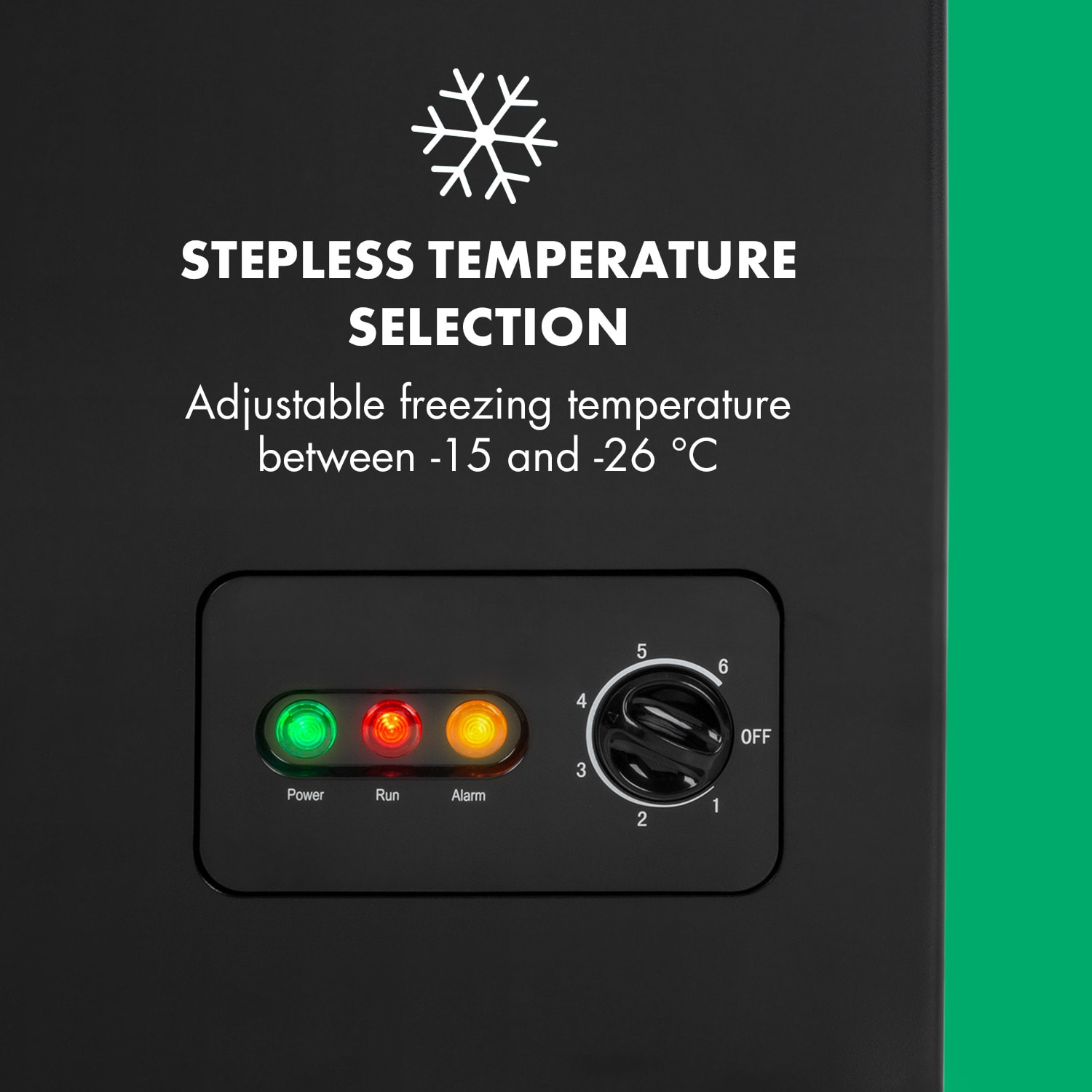 Klarstein Iceblokk 100, mraziaci box, mraznička, 100 l, 75 W, A+, čierna – Obrázok 5