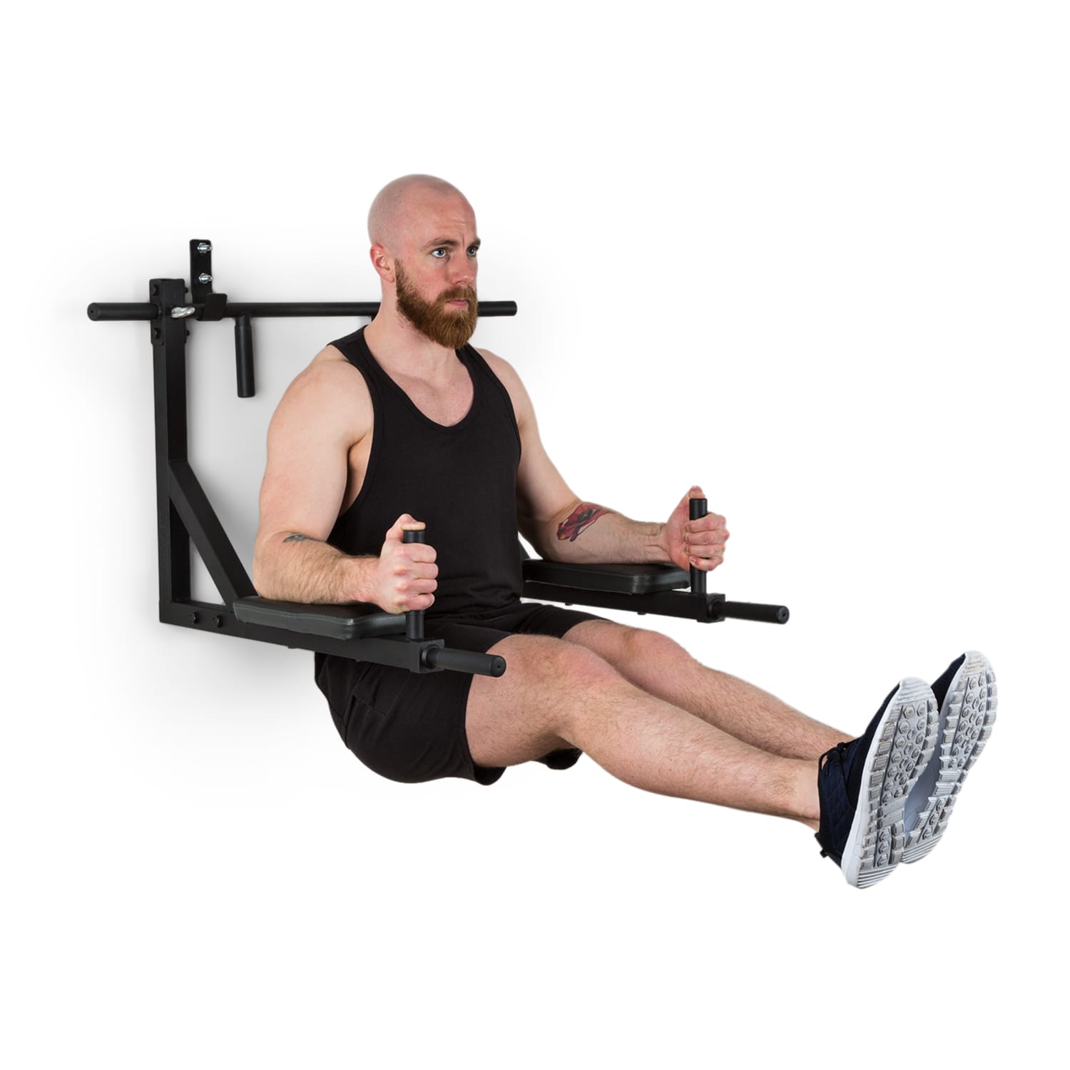 KLARFIT Bouncer, multifunkčné posilňovacie zariadenie, 200 kg, oceľ, čierne
