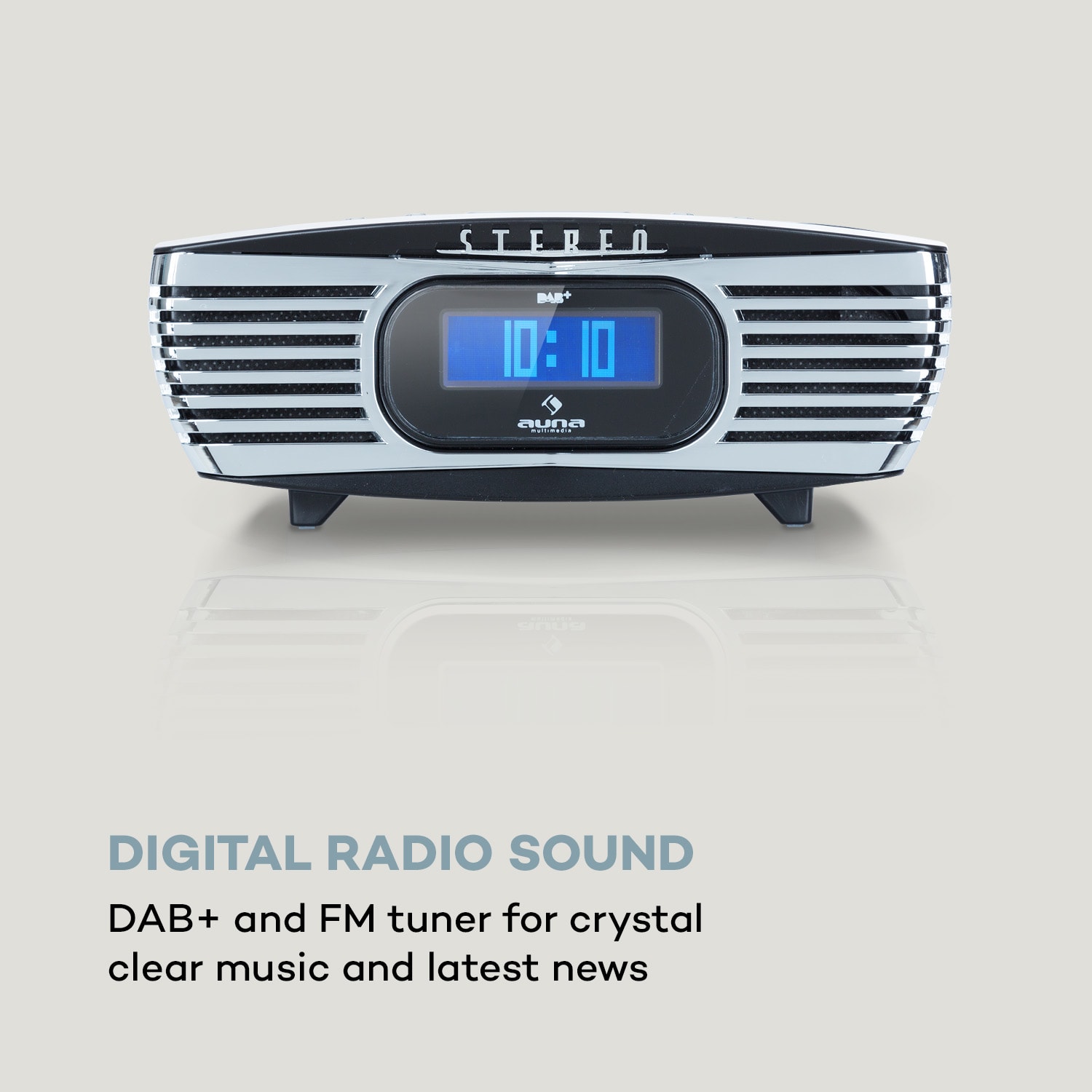 Auna Dreamee DAB+, rádiobudík, CD prehrávač, DAB+/FM, CD-R/RW/MP3, AUX, retro, čierny – Obrázok 3