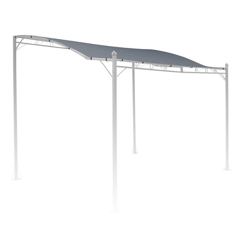 Blumfeldt Allure Roof Grey, náhradná strecha pre pergolu Allure, prístrešok, 3 x 2.5 m, šedá