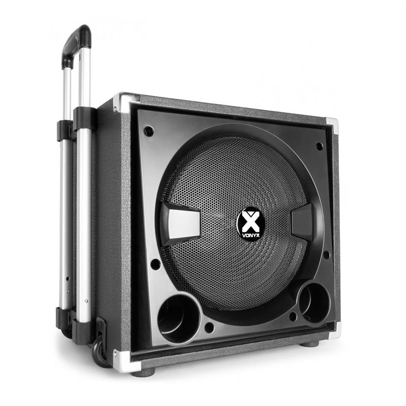 Vonyx VX840BT 2.1, set aktívnych reproduktorov, 15" subwoofer, 2x8" reproduktor, max 900W – Obrázok 2
