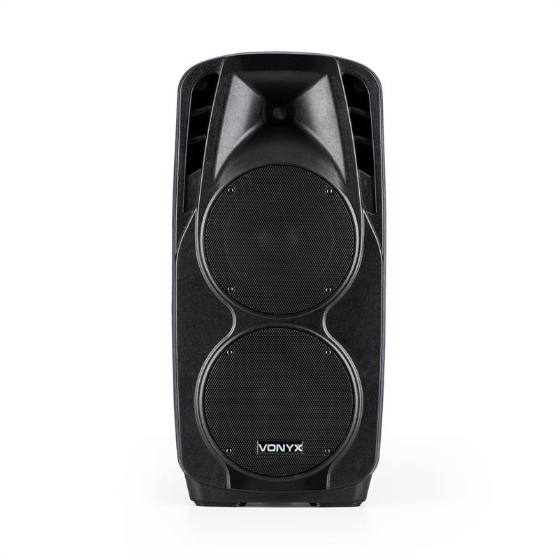 Vonyx SPX-PA9210 sound systém 2x10'' USB, SD/MMC bluetooth nabíjacia batéria 4 - 6h – Obrázok 2