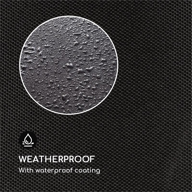 Blumfeldt Eremitage Cover, ochranný kryt, polyester, nepremokavý, zips, čierny – Obrázok 4