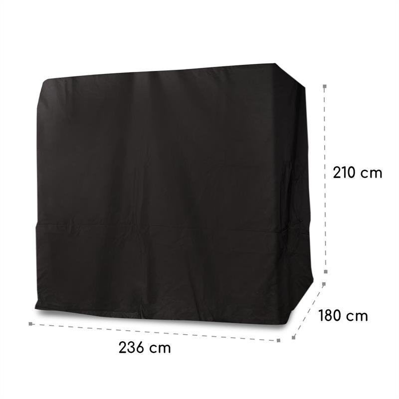 Blumfeldt Eremitage Cover, ochranný kryt, polyester, nepremokavý, zips, čierny – Obrázok 5