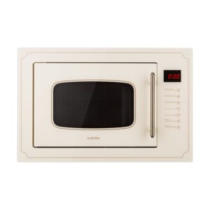 Klarstein Victoria 25, vstavaná mikrovlnná rúra, 25 litrov, 900 W, gril 1000 W, slonová kosť