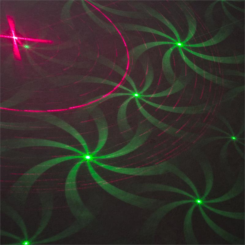 Beamz Helene Double Laser RG, dvojitý laser, multibodový, IRC, 3W, modré LED svetlo – Obrázok 4
