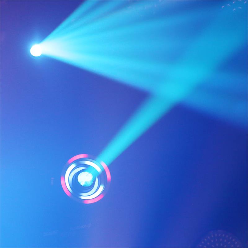 Beamz Illusion 2, 30 W, LED biele, 3v1 SMD RGB LED kruh, DMX režim alebo samostatný režim , čierna – Obrázok 4