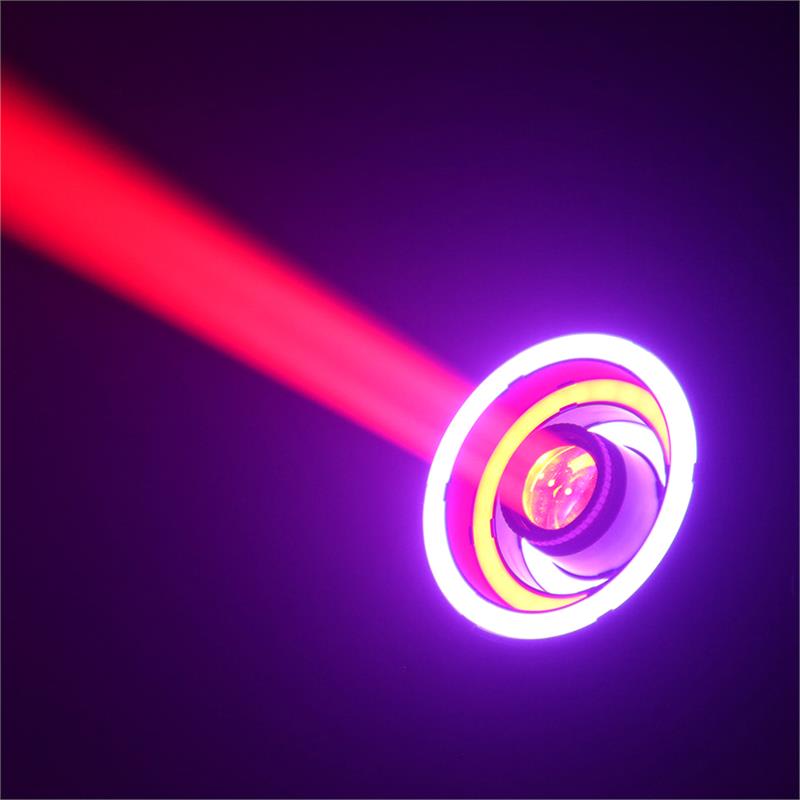 Beamz Illusion 2, 30 W, LED biele, 3v1 SMD RGB LED kruh, DMX režim alebo samostatný režim , čierna – Obrázok 5