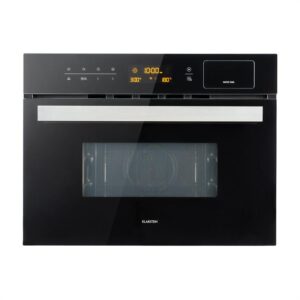 Klarstein Luminance Steam, vstavaná mikrovlnná rúra, 34 l, mikrovlnná rúra: 900 W, čierna