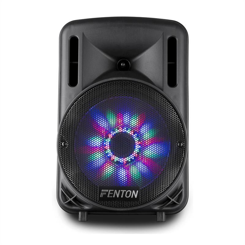 Fenton FT10LED, aktívny reproduktor, 10“, 450 W, BT/USB/SD/AUX, LED, akumulátor, vozík – Obrázok 2