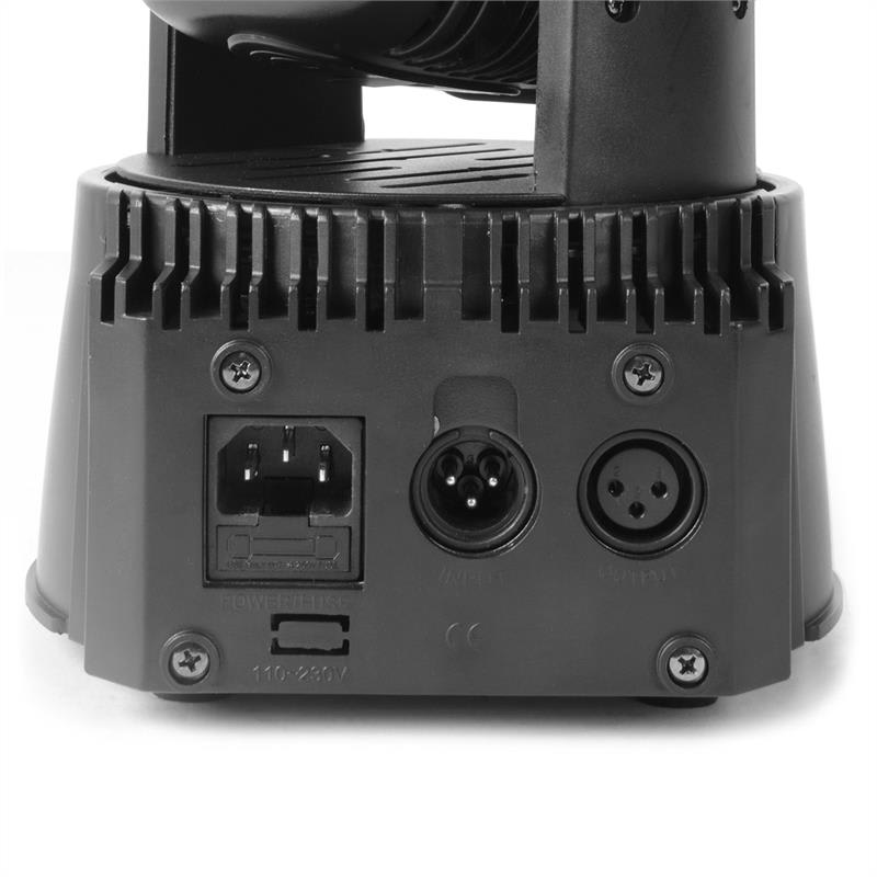 Beamz MHL Moving Head Wash, 18x 3W, RGB, DMX čierny – Obrázok 3