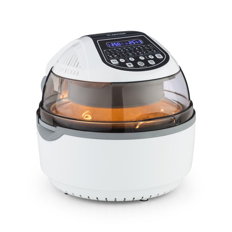 Klarstein VitAir Turbo Smart, teplovzdušná fritéza, 1400 W, 10 l, 20 programov, biela
