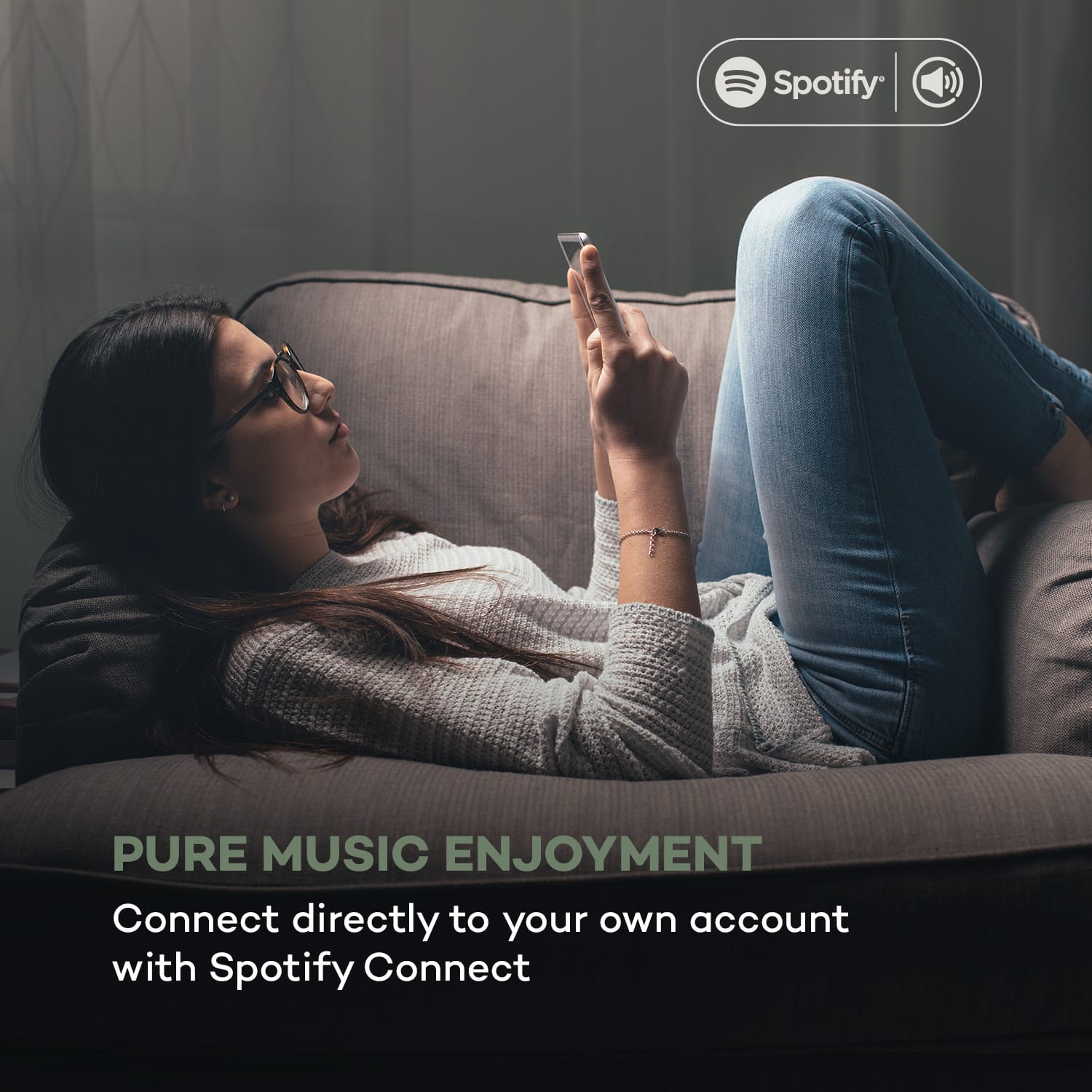 Auna Worldwide CD, internetové rádio, Spotify Connect, ovládanie cez aplikáciu, bluetooth, čierne – Obrázok 4