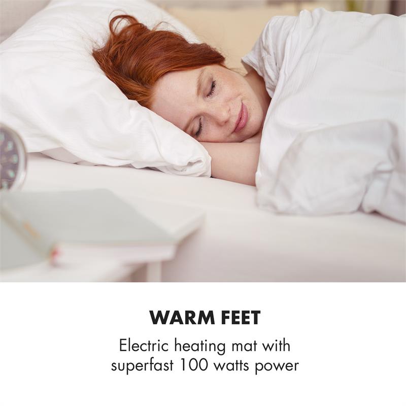 Klarstein Dr. Watson Heatzone XL, vyhrievacia podložka, 100 W, 75 x 50 cm, mikroplyš, sivá – Obrázok 2