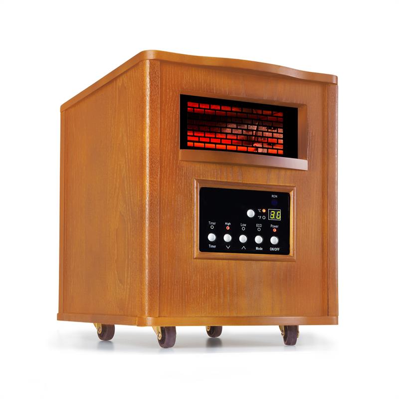 Klarstein Heatbox, infračervený ohrievač, 1500 W, 12-hod. časovač, diaľkový ovládač, dub