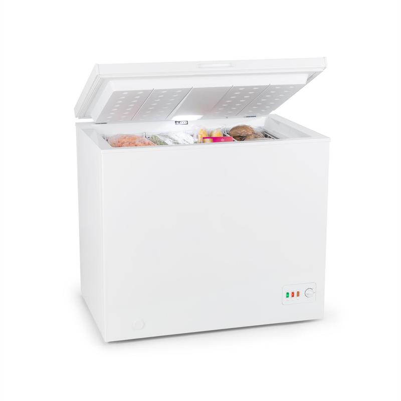 Klarstein Iceblokk Eco, mraziaci box, A+++, 200 l, 4 závesné koše, kolieska, biely
