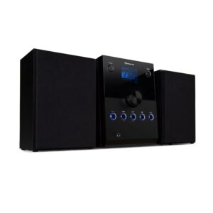 Auna MC-30, DAB mikrosystém, 2 reproduktory, DAB+, FM, bluetooth, CD prehrávač, čierny