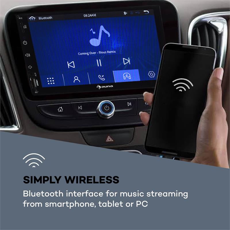 Auna MVD-400 CP, autorádio, 7" dotykový displej, 4 x 45 W max., BT, Android Auto, USB, 2 DIN, čierny – Obrázok 3
