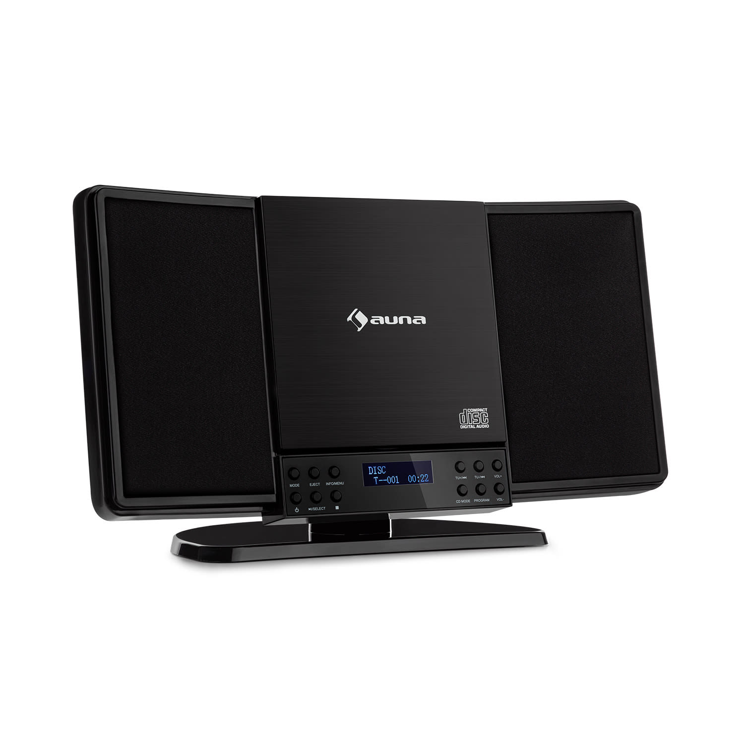 Auna V14-DAB, Vertikálny stereo systém, CD FM a DAB+ tuner, BT, čierny
