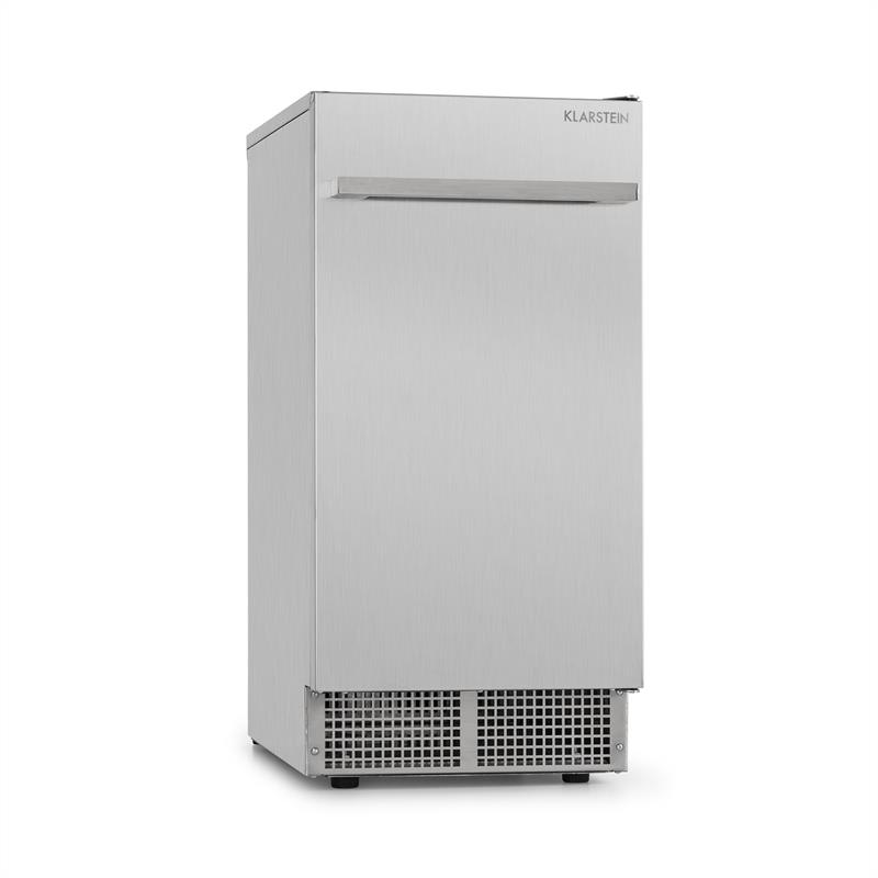 Klarstein Icetender, zariadenie na výrobu ľadu, nugety, 30 kg/24 hod., ušľachtilá oceľ, strieborné