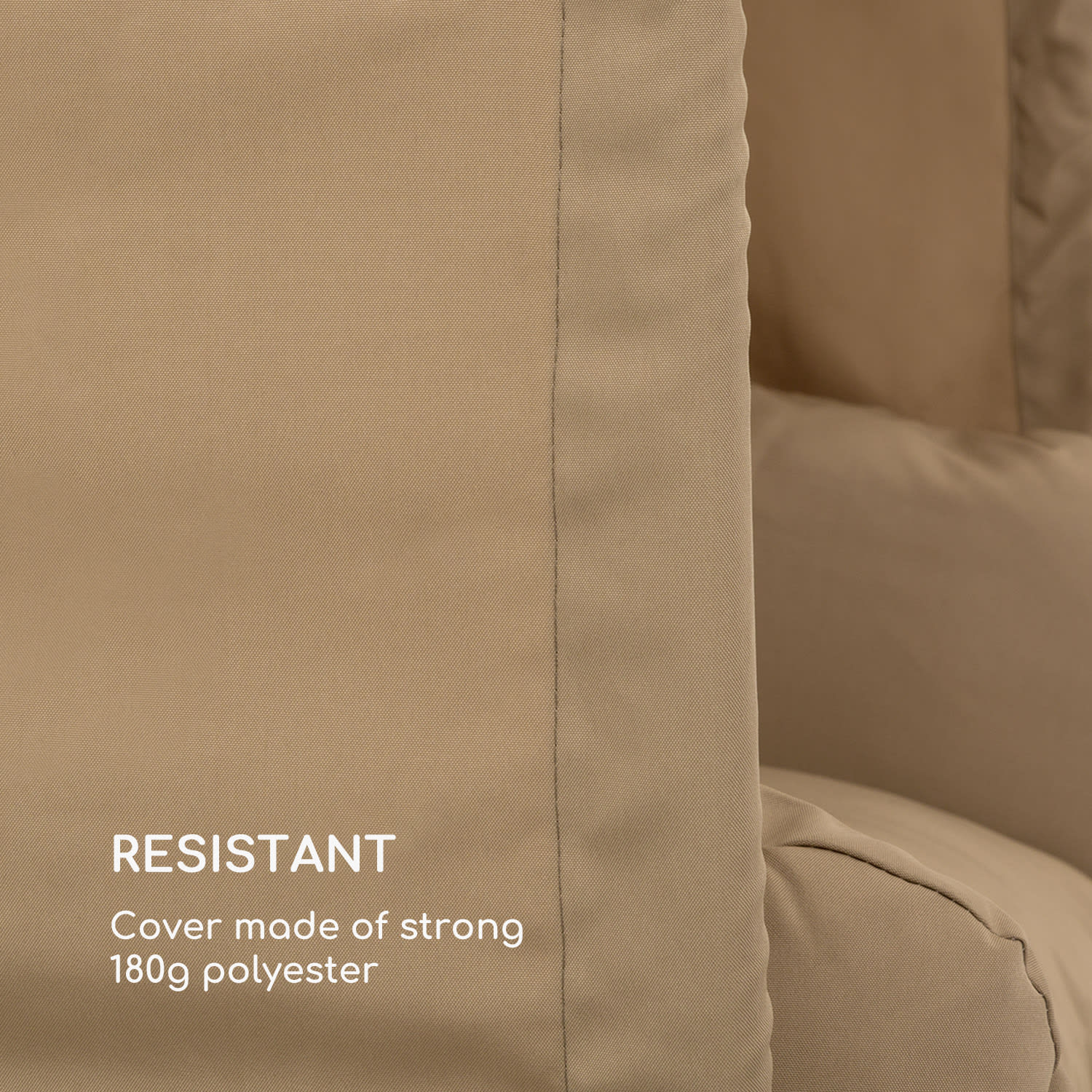 Blumfeldt Bella Donna, hojdacie kreslo závesné, vankúš na sedenie, 180 g polyester, béžové – Obrázok 5