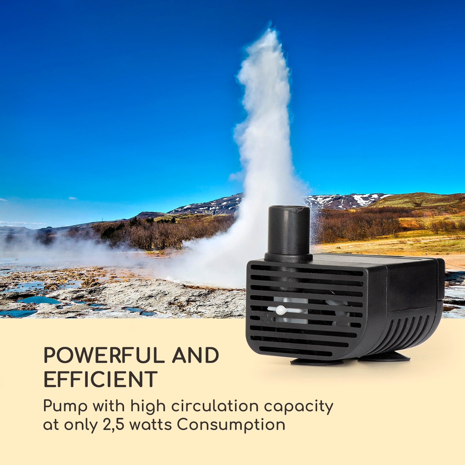 Blumfeldt Rocky Waters, záhradná fontána, 2,5 W, LED osvetlenie, polyresin, antracitová – Obrázok 5