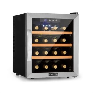 Klarstein Reserva 16, vinotéka, 16 fl/48 l, dotykový LED-displej, čierna