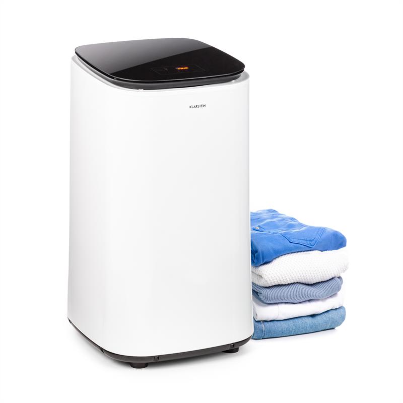 Klarstein Zap Dry, sušička bielizne, 820 W, 50 l, dotykový ovládací panel, LED, biela/čierna